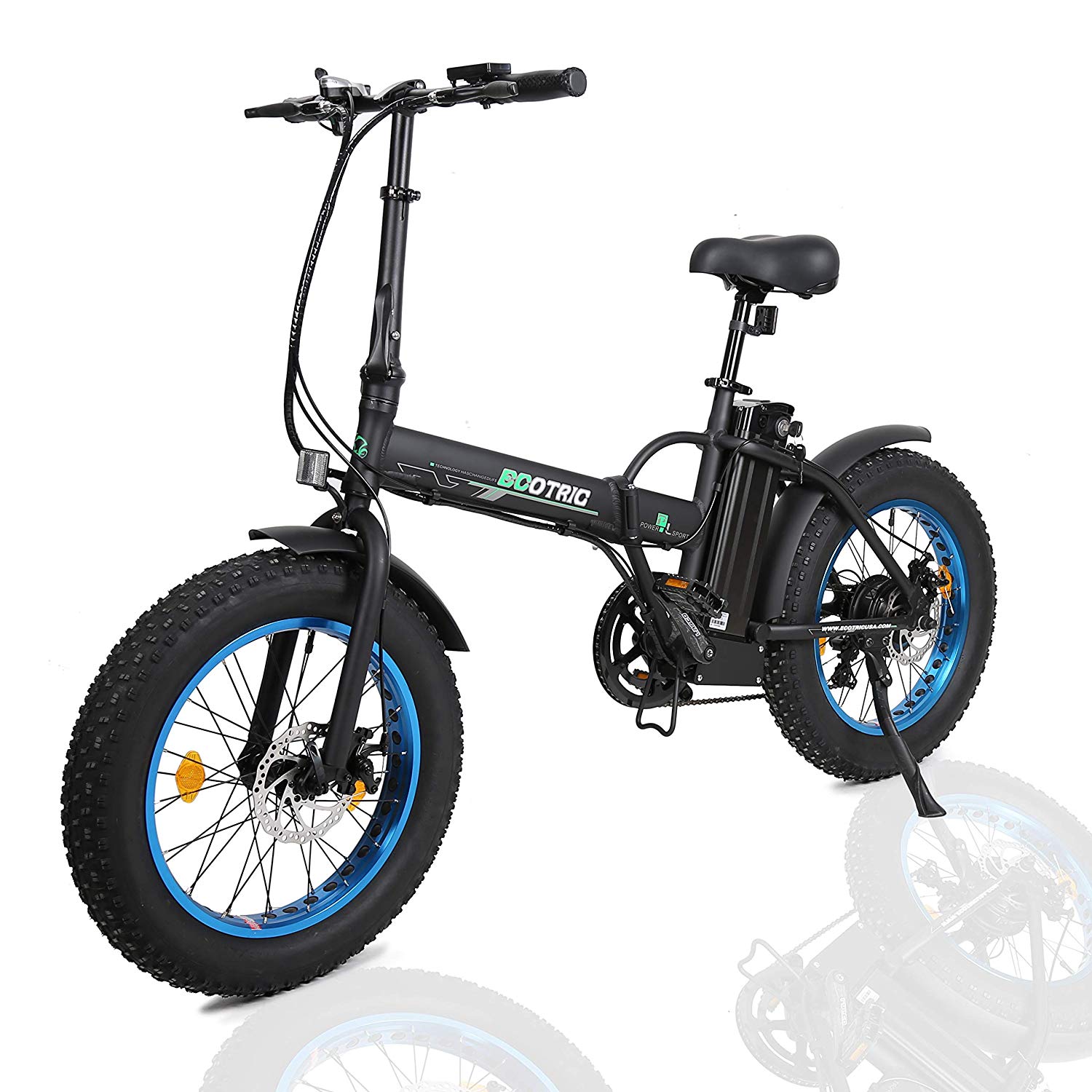 81xVHUmd0gL._SL1500_ ECOTRIC 20" New Fat Tire Folding Electric Bike