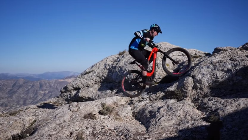 Uphill ride on an E-Mtb is truly exciting Uphill ride on an E-Mtb is truly exciting