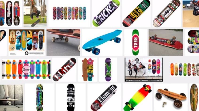 Different types of skateboard Different types of skateboard