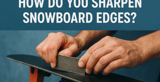 how do you sharpen snowboard edges