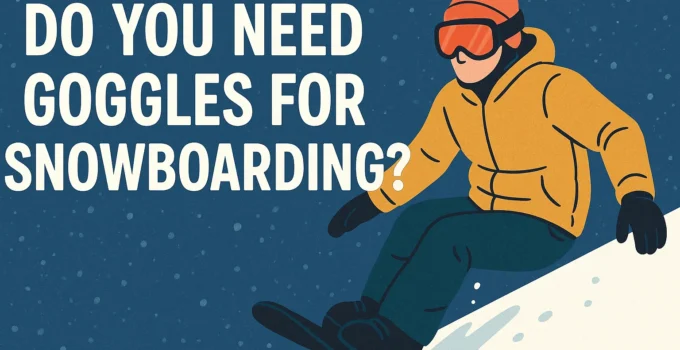 do you need goggles for snowboarding